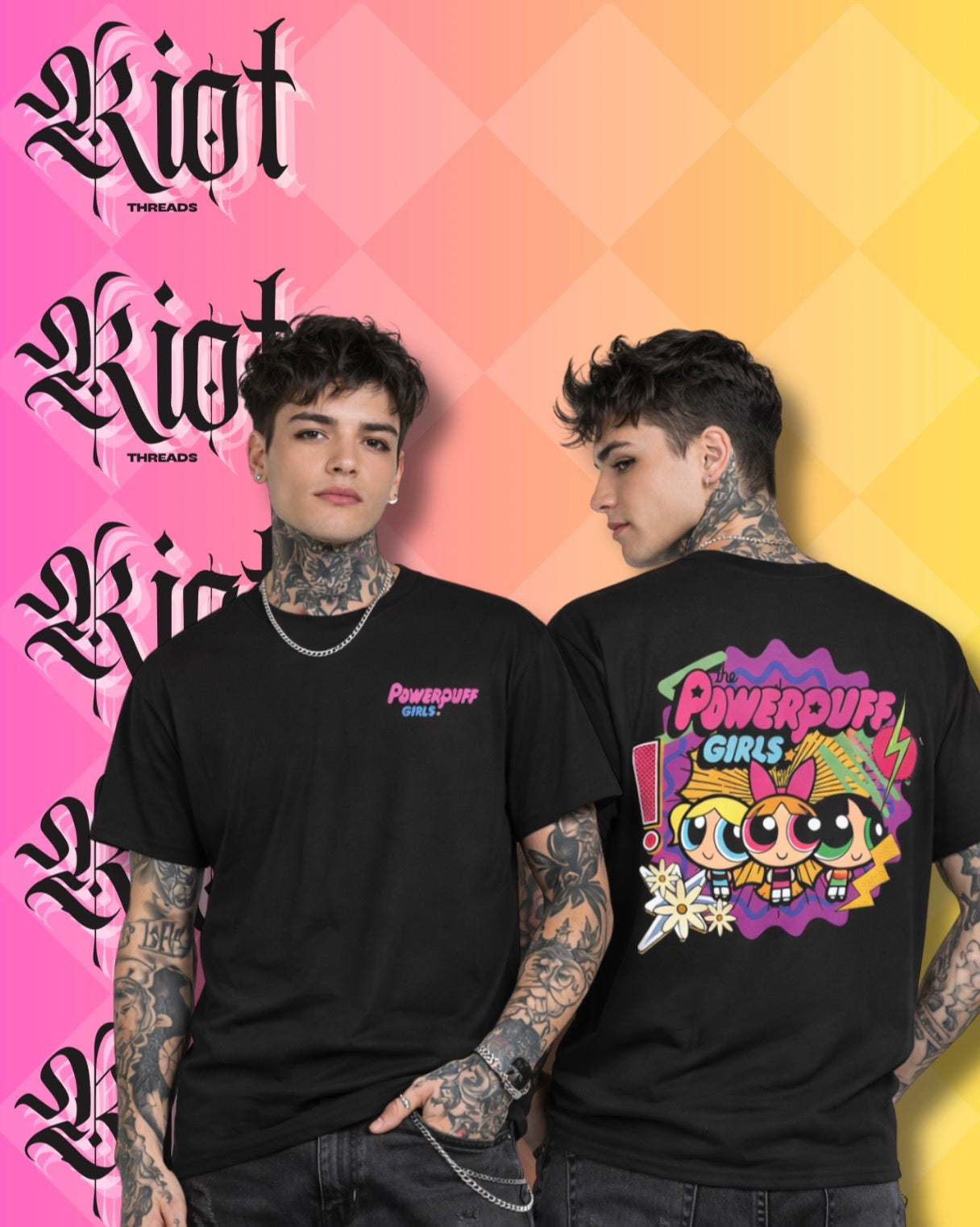 Powerpuff Girls Graphic Tee — Retro Cartoon Logo T‑Shirt