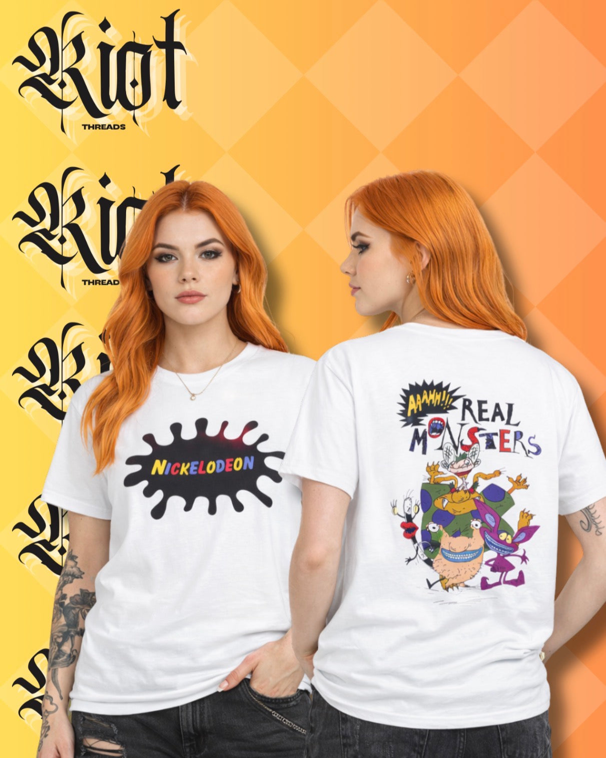 Nickelodeon '90s Slime Logo Tee — The Real Monsters Graphic T-Shirt