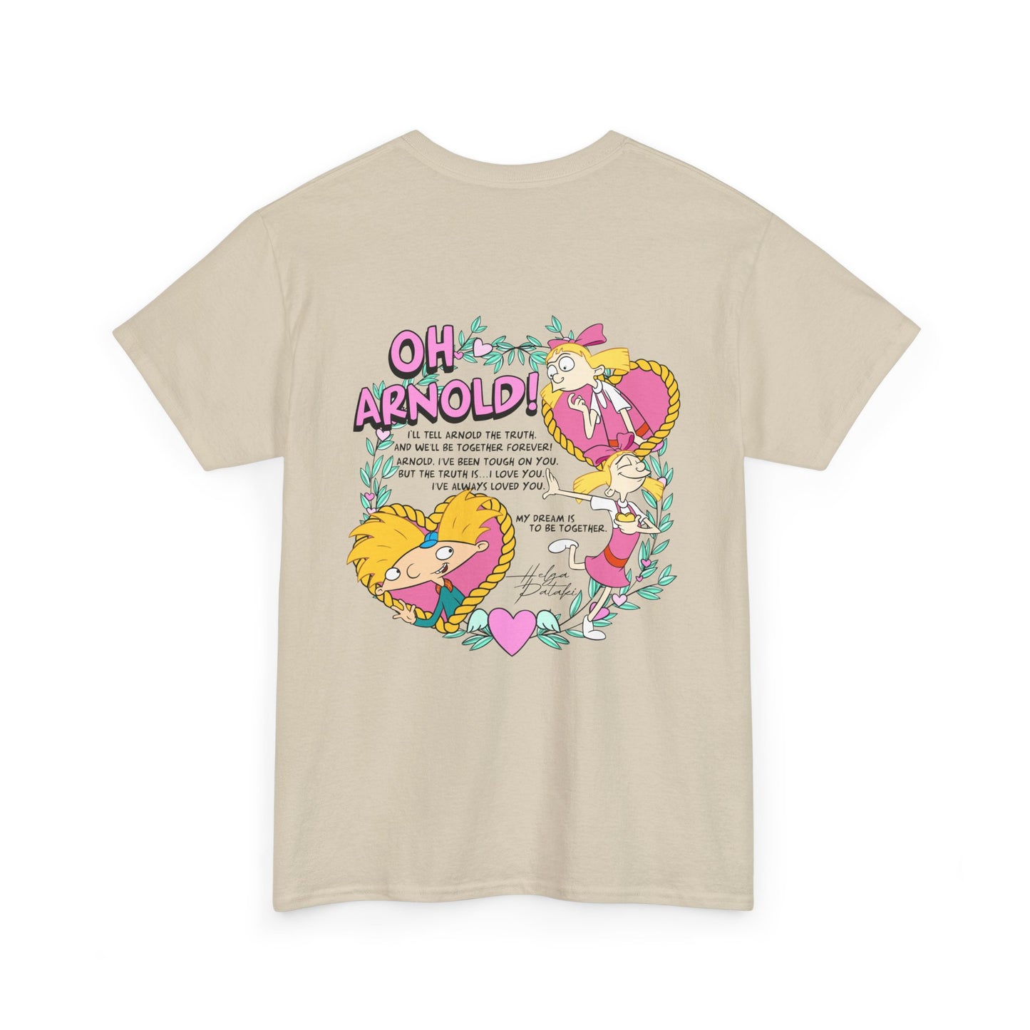 Hey Arnold! "Oh Arnold" Graphic Tee — Retro 90s Cartoon Shirt