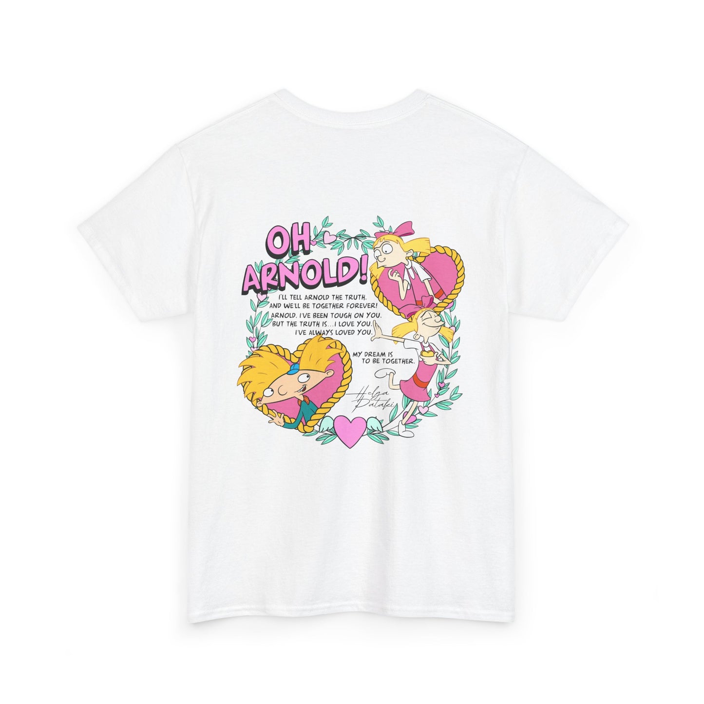 Hey Arnold! "Oh Arnold" Graphic Tee — Retro 90s Cartoon Shirt