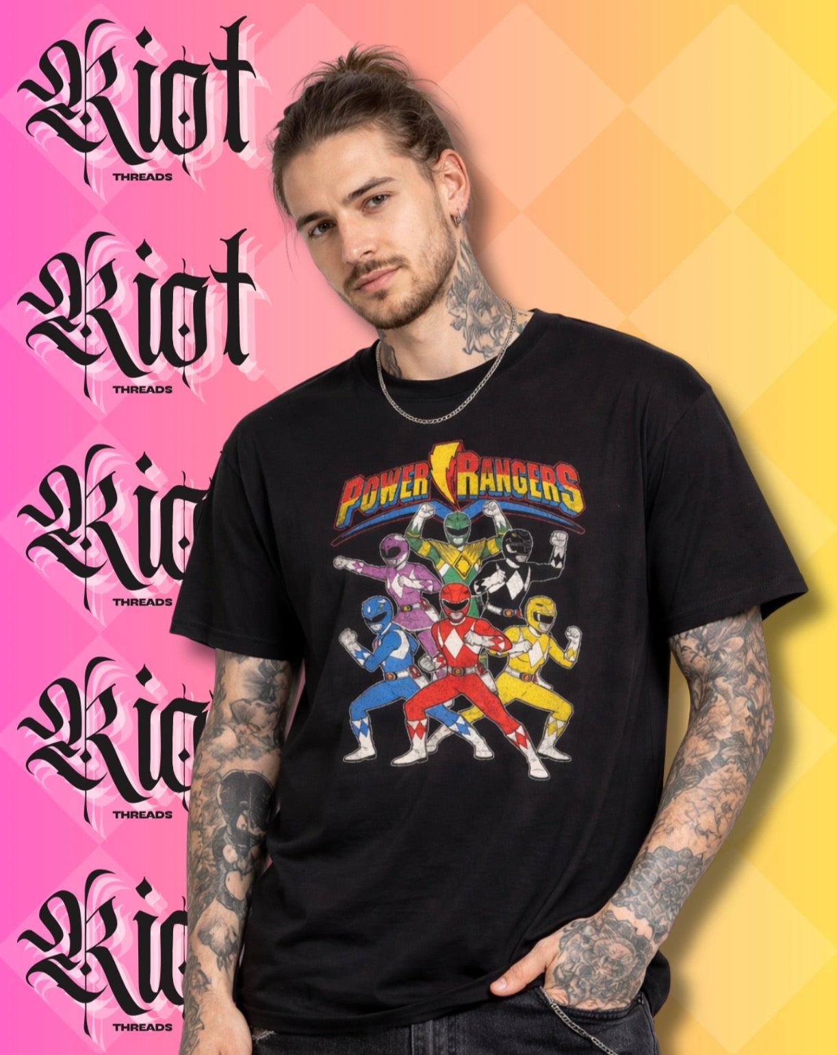 Power Rangers Tee — Retro Morphin' Ranger Graphic T-Shirt