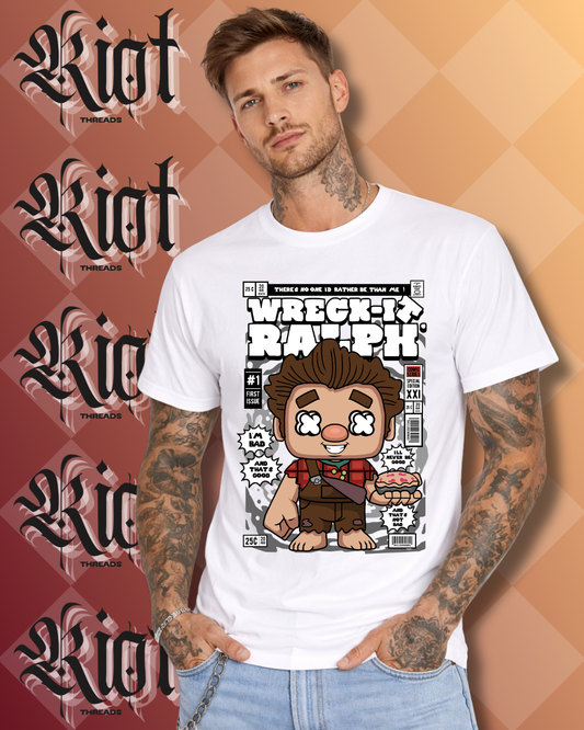 T-Shirt - Wreck 'n' ' Cartoon Horror Character Graphic Tee
