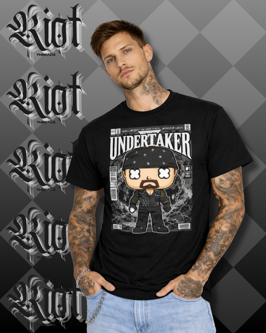 Undertaker Wrestling Pop-Style T-Shirt — Vintage Tribute Tee