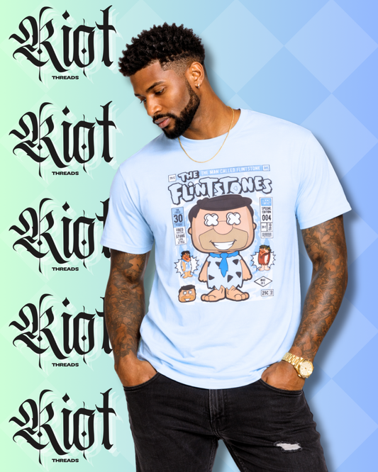 Flintstones Fred Comic Cover T-Shirt — Retro Cartoon Graphic Tee