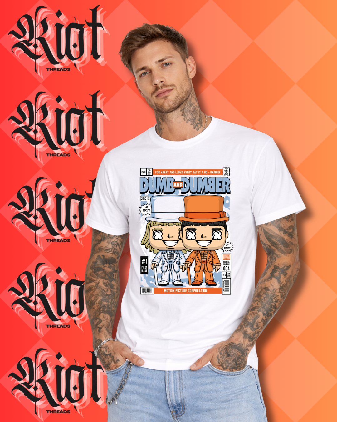 Dumb and Dumber Pop Vinyl Comic Tee