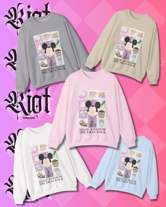 Magic Kingdom Eras Tour Sweatshirt — 1971 Mickey Retro Park Icons Crewneck